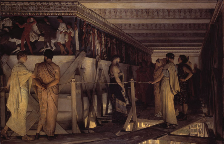 Alma-Tadema, Sir Lawrence Phidias Showing the Frieze of the Parthenon to his Friends (mk23)